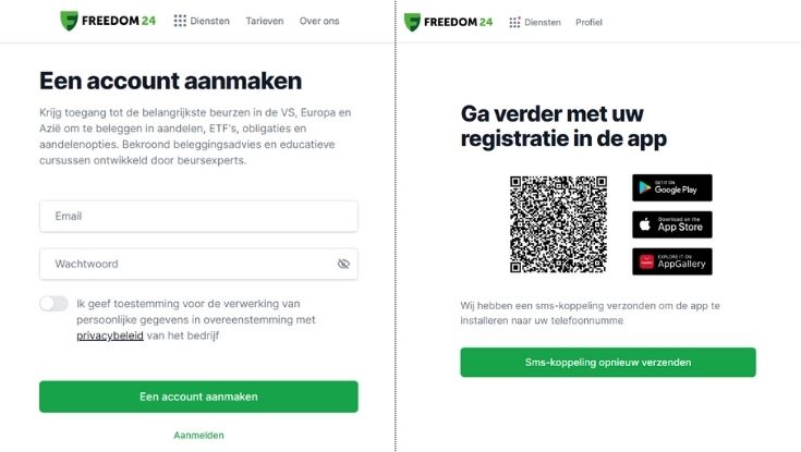 Hoe koop je aandelen en ETF’s via Freedom24 Rekening openen